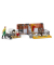 bruder bworld 62611 Kuh- und Kälberstall mit Landwirt Spielfiguren-Set