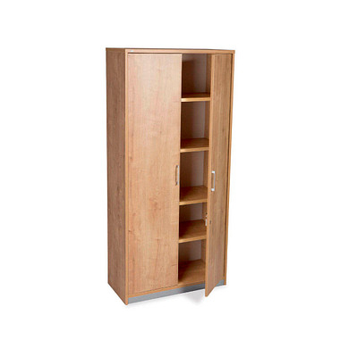 Aktenschrank 1104AR08, abschlie&szlig;bar, 5 OH, eiche, 90x195x45cm (BxHxT)