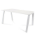 Schreibtisch Blanca, 72cm (H), 140x80cm (BxT), rechteckig, weiß / weiß