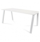 Schreibtisch Blanca, 72cm (H), 160x80cm (BxT), rechteckig, weiß / weiß