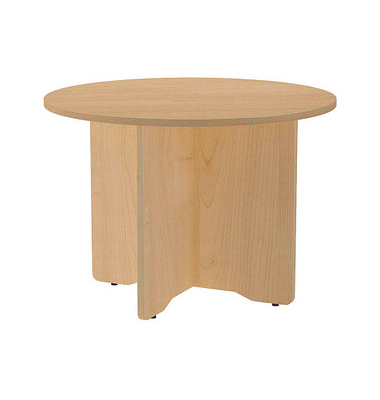 rocada Mehrzwecktisch Meeting eiche rund, Säulenfuß braun, 100,0 x 100,0 x 72,0 cm rocada Mehrzwecktisch Meeting eiche rund, Säulenfuß braun, 100,0 x 100,0 x 72,0 cm