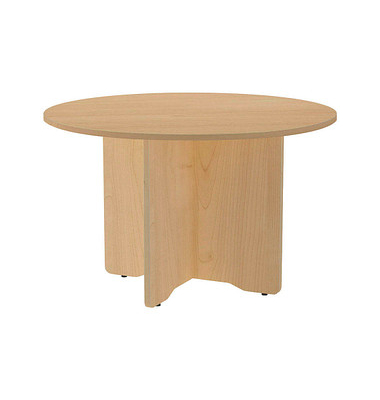 rocada Mehrzwecktisch Meeting eiche rund, Säulenfuß braun, 120,0 x 120,0 x 72,0 cm rocada Mehrzwecktisch Meeting eiche rund, Säulenfuß braun, 120,0 x 120,0 x 72,0 cm