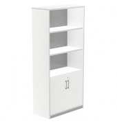 Regalschrank, 1103AW04 weiß 4 Fachböden 90,0 x 45,0 x 195,0 cm