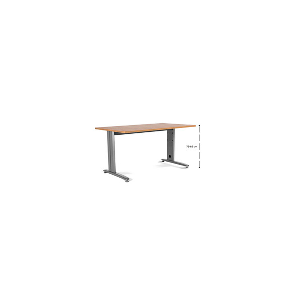 8427951200297 - Schreibtisch Metal 2002ACR08 manuell höhenverstellbar 72-82cm (H) 160x80cm (BxT) rechteckig eiche grau 8427951200297 Roca 8427951200297 - Schreibtisch Metal 2002ACR08 manuell höhenverstellbar 72-82cm (H) 160x80cm (BxT) rechteckig eiche grau 8427951200297 Roca