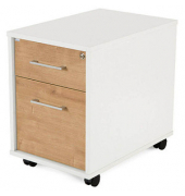 rocada Mobiler Rollcontainer weißeiche 2 Auszüge 40,0 x 60,0 x 58,0 cm