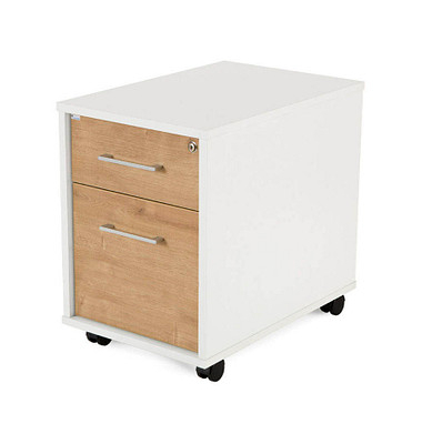 rocada Mobiler Rollcontainer weißeiche 2 Auszüge 40,0 x 60,0 x 58,0 cm rocada Mobiler Rollcontainer weißeiche 2 Auszüge 40,0 x 60,0 x 58,0 cm