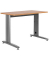 Schreibtisch Metal, 72cm (H), 120x60cm (BxT), rechteckig, eiche / grau