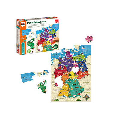 Jumbo ich lerne Deutschlandkarte Puzzle, 130 Teile