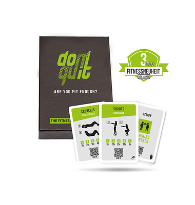 don't quit Fitness Kartenspiel