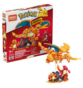 Mattel GAMES Mega Construx HFG06 Pokémon Charmander Evolution Set Bausatz