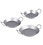 chg Pfannen-Set silber 20 cm + 24 cm + 28 cm
