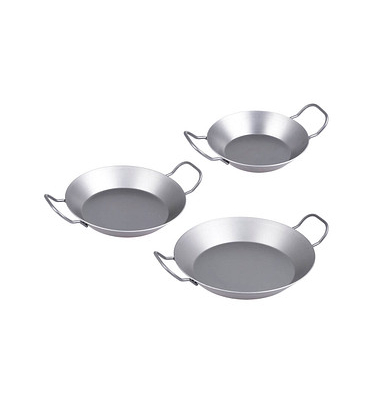 chg Pfannen-Set silber 20 cm + 24 cm + 28 cm chg Pfannen-Set silber 20 cm + 24 cm + 28 cm