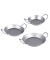 chg Pfannen-Set silber 20 cm + 24 cm + 28 cm