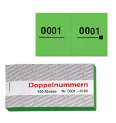 5 WOLF & APPENZELLER Doppelnummernblöcke 0001-0100, 0101-0200, 0201-0300, 0301-0400, 0401-0500