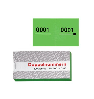 5 WOLF & APPENZELLER Doppelnummernblöcke 0001-0100, 0101-0200, 0201-0300, 0301-0400, 0401-0500