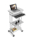 Computertisch, 126cm (H), 68x53cm (BxT), grau / grau