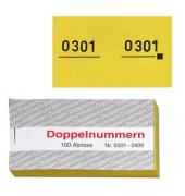 5 WOLF & APPENZELLER Doppelnummernblöcke 0001-0100, 0101-0200, 0201-0300, 0301-0400, 0401-0500