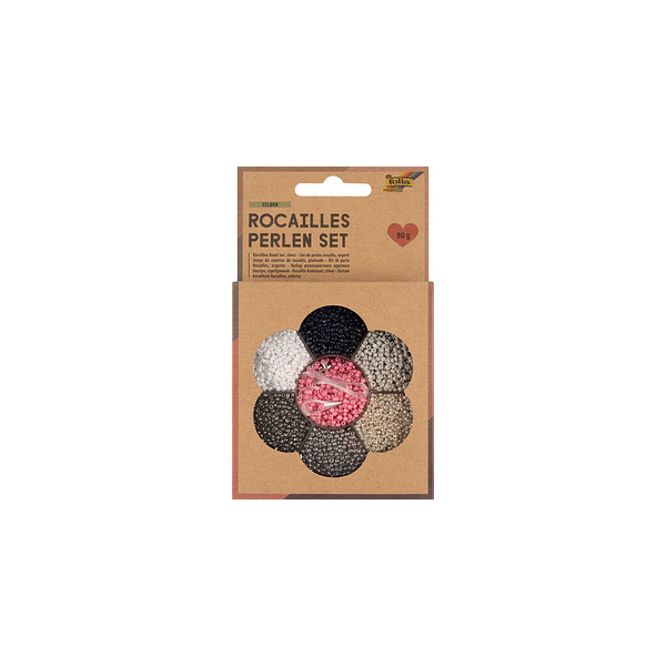 4001868129397 - Perlen-Set Rocailles silber mehrfarbig Perlen-Set Perlen-Set 4001868129397 folia 4001868129397 - Perlen-Set Rocailles silber mehrfarbig Perlen-Set Perlen-Set 4001868129397 folia