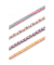 folia Schmuck-Basteln-Set Flechtschnüre Kumihimo Bracelets Pastell mehrfarbig