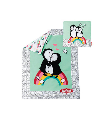 Heless Bettdecke Pinguin Pünktchen Puppenzubehör