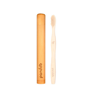 pandoo Zahnbürsten-Etui braun, 21,3 cm
