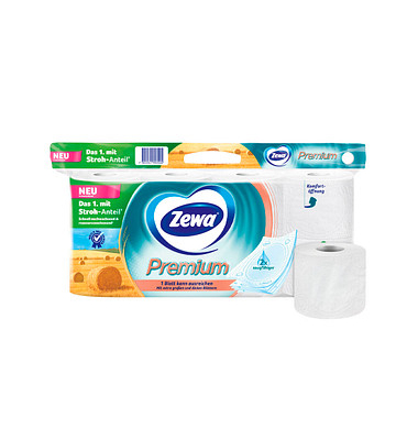 Toilettenpapier Premium 8886, 5-lagig, weiß, 110 Blatt/Rolle,