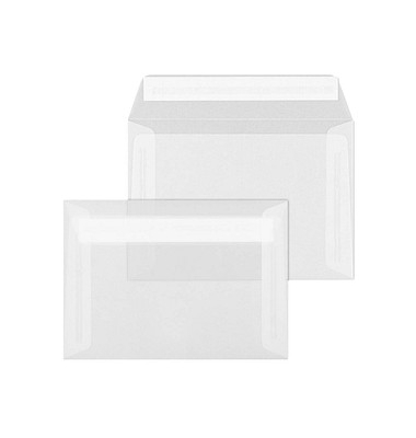 Briefumschlag 45655 C6 ohne Fenster haftklebend 100g transparent