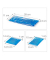 relaxdays Kühlpad-Set 4er 10039565_0 blau