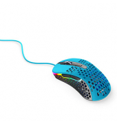 CHERRY XTRFY M4 RGB Gaming Maus kabelgebunden miamiblau