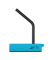 CHERRY XTRFY Mauskabelhalter B4 XG-B4-BLUE blau für Mauskabel