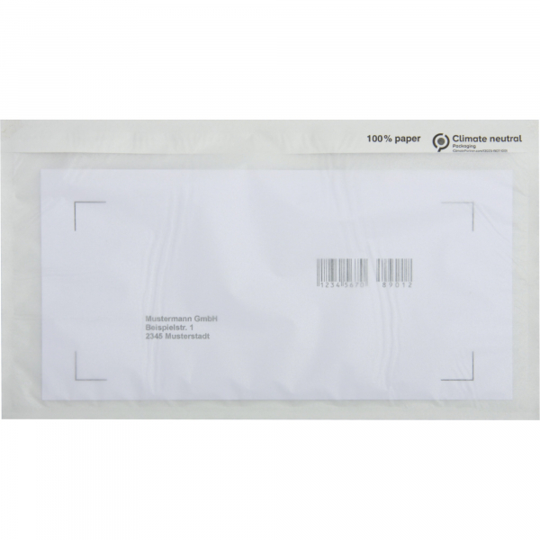 4003969131323 - Lieferscheintaschen 327058500 Din Lang ohne Aufdruck mit selbstklebend  4003969131323 250 Stück