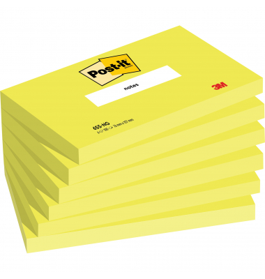 Haftnotizen 655-NG, Neon Notes, 127x76mm, gr&uuml;n, rechteckig