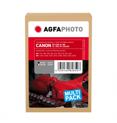 AgfaPhoto Tintenpatrone APCPG540 CL541XL wie Canon sw+cmy