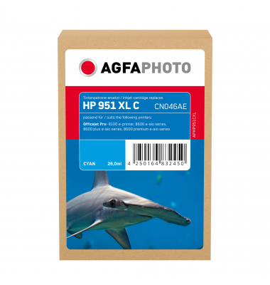 AgfaPhoto Tintenpatrone APHP951CXL wie HP CN046AE 951XL c