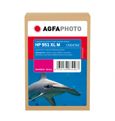 AgfaPhoto Tintenpatrone APHP951MXL wie HP CN047AE 951XL m