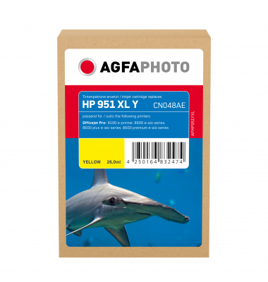 AgfaPhoto Tintenpatrone APHP951YXL wie HP CN048AE 951XL y