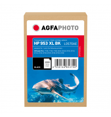 AgfaPhoto Tintenpatrone APHP953BXL wie HP L0S70AE 953XL sw