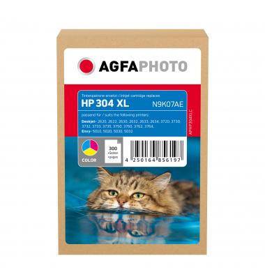 AgfaPhoto Tintenpatrone APHP304XLC wie HP N9K07AE 304XL cmy
