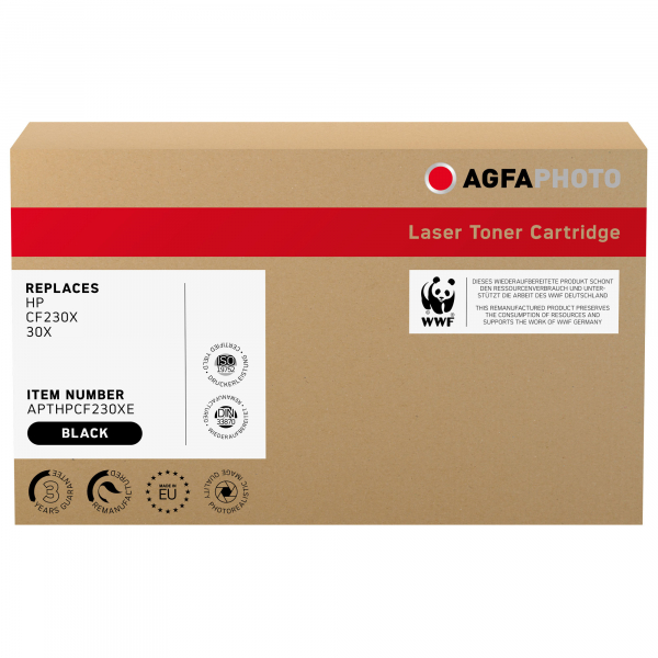 AgfaPhoto - Schwarz - kompatibel - Tonerpatrone (Alternative zu HP 30X HP CF230X) - für HP LaserJet Pro M203d M203dn M203dw MFP M227fdn MFP M227fdw MFP M227sdn
