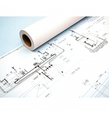 Plotterpapier Draft IJM009 97006102 A0+, 914mm x 120m, weiß, 75g