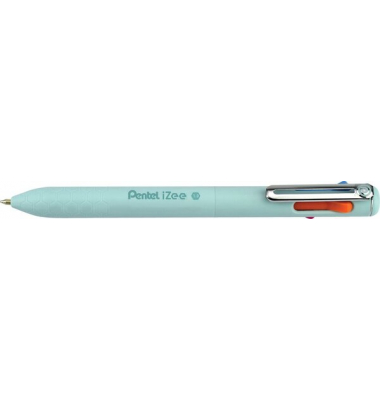 Mehrfarb-Kugelschreiber 0,5mm hellblau Schreibfarben orange, rosa, hellblau