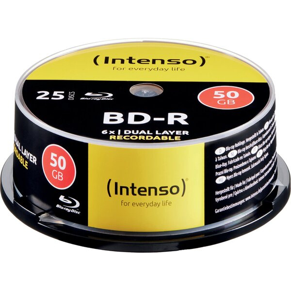 4034303033140 - Blu-Ray Rohling BD-R 50 GB 6x Speed 25er CakeBox 4034303033
