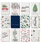 Weihnachtspostkarten-Set Colourful Christmas 24 Stück DIN A6