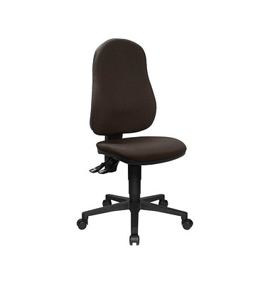 Topstar Bürostuhl Point 60, 8160G08 Stoff braun, Gestell schwarz