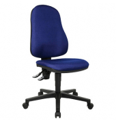Topstar Bürostuhl Point 60, 8160G26 Stoff blau, Gestell schwarz