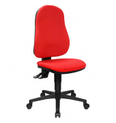 Topstar Bürostuhl Point 60, 8160G21 Stoff rot, Gestell schwarz