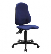Topstar Bürostuhl Ortho Point, PO90G26 Stoff blau, Gestell schwarz