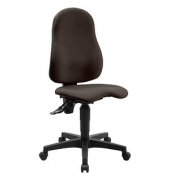 Topstar Bürostuhl Ortho Point, PO90G08 Stoff braun, Gestell schwarz