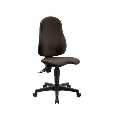 Topstar Bürostuhl Ortho Point, PO90G08 Stoff braun, Gestell schwarz