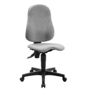 Topstar Bürostuhl Ortho Point, PO90G23 Stoff grau, Gestell schwarz